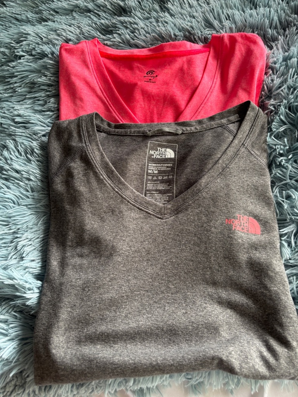 Two Athletic Tops North Face and Columbia